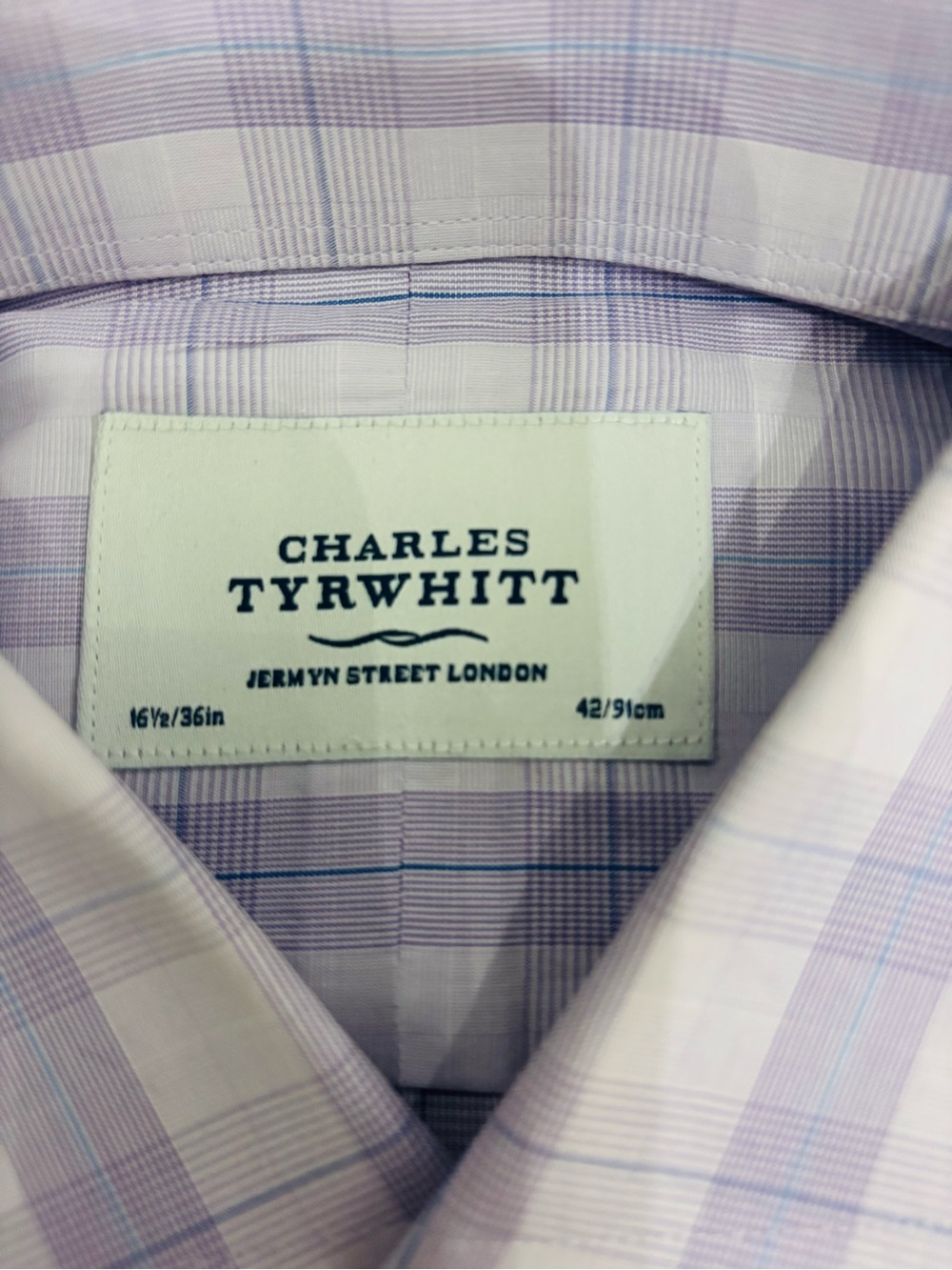 TAKING OFFERS! Charles Tyrwhitt Men's Lavender Dress Shirt, 16.5/36in